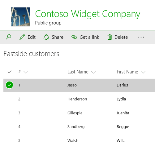 List in SharePoint Online