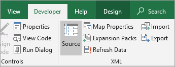 Developer tab
