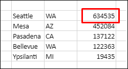 Sort data without a header row