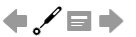 The pointer icon changes to a laser pointer
