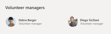 Screenshot of People web part