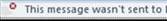 Message was not sent error message